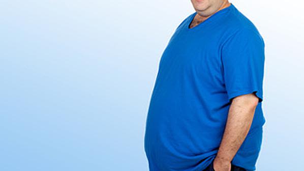 Overweight man