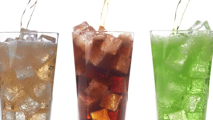 3 glasses of sugary drinks