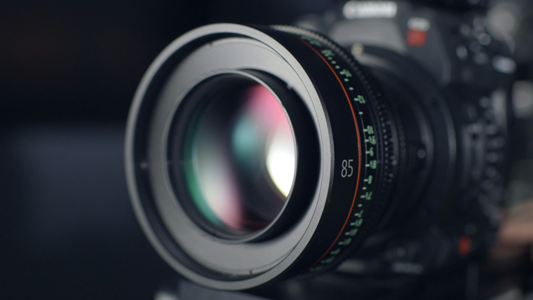 Photograph of a camera lense.